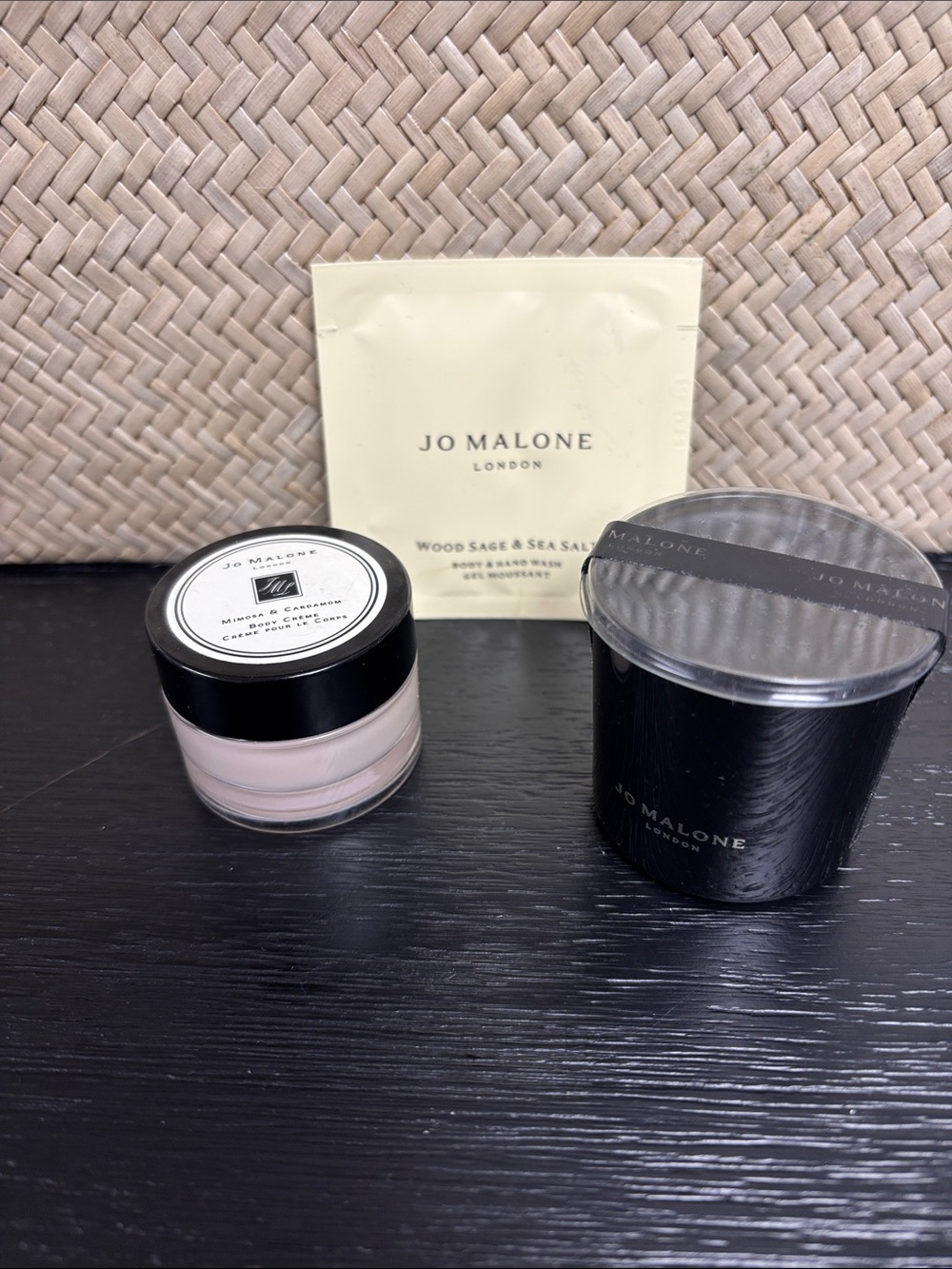 2 pc Jo Malone Skincare & Black, Candle myrrh & tonka